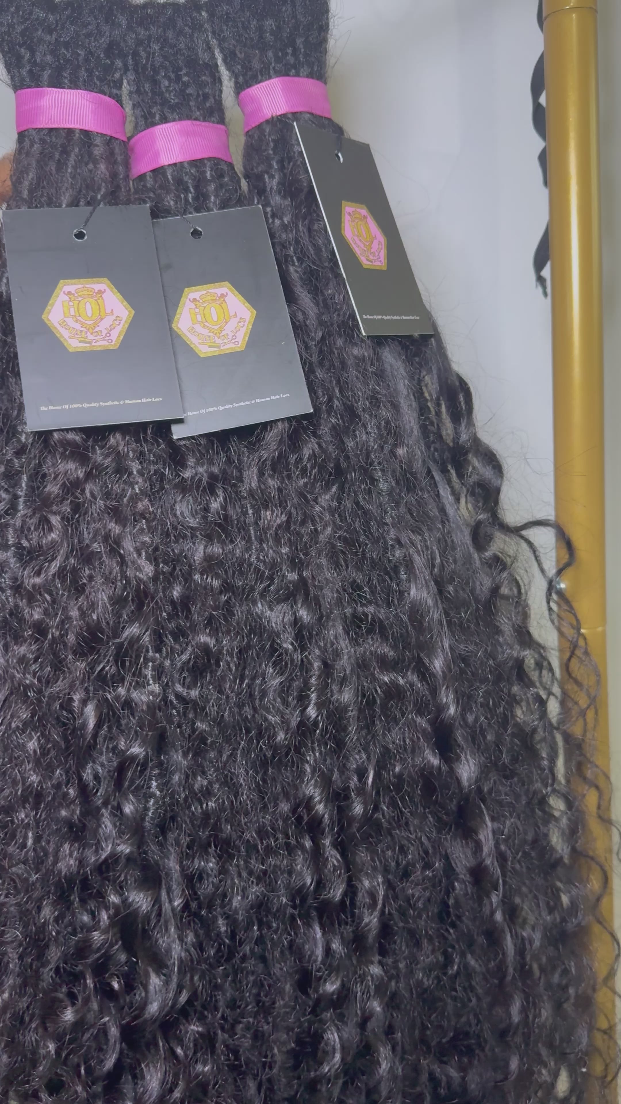 Full Curls raw Indian hair Boho locs